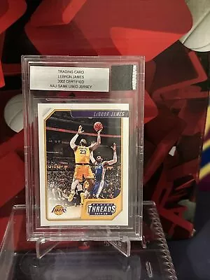 LeBron James 2002 Certified AAU Game Used Patch Jersey Beckett Encapsulated • $24.99