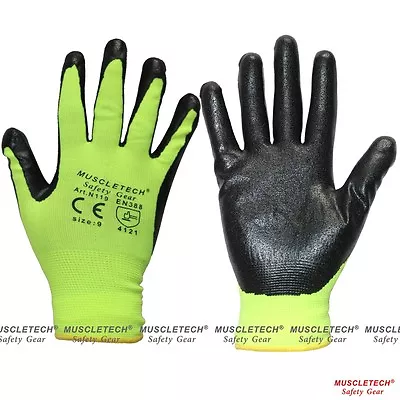 12 Pairs Nitrile Foam Safety Work Gloves Mechanic Gloves Multi Purpose Gloves • $29.99