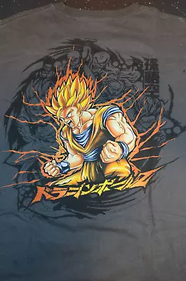 Vintage Y2K Dragon Ball Z T-Shirt 2002 DBZ Anime Tee Goku Super Saiyan Large • $119.49