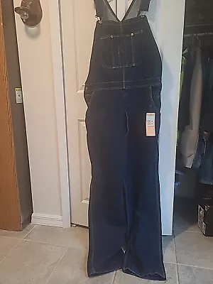 Mens Fashio Bib Overalls Sz 40x32 Blue Denim • $20