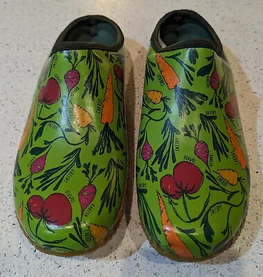 Western Chief Women's Garden Veggie Clog Slip On Rain Shoes Petal Party Size 10 • $13.99