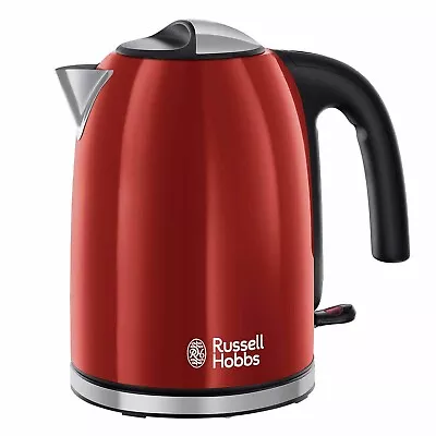 Russell Hobbs Stainless Steel Colours Plus Electric Jug Kettle 20412-BOX DAMAGE • £24.99