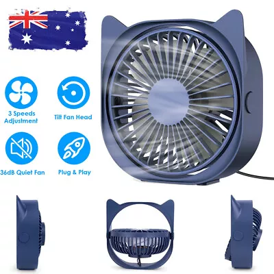 $18.92 • Buy Portable Mini USB Cooling Fan 360° Small Desktop Desk Fan Quiet Cooler Table Fan