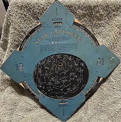Vintage Science 1964 Junior Astronomy Corp Star Planets Explorer Chart • $37.95