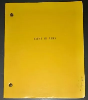 BABES IN ARMS (1992) Unproduced Rogers & Heart Musical Revival Play Book + COA! • $499