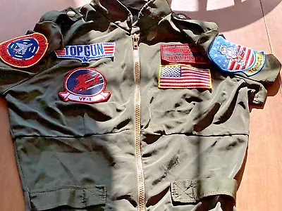 Top Gun Official Maverick Ladies Flight Suit Sz 8-10 By Leg Avenue • $28