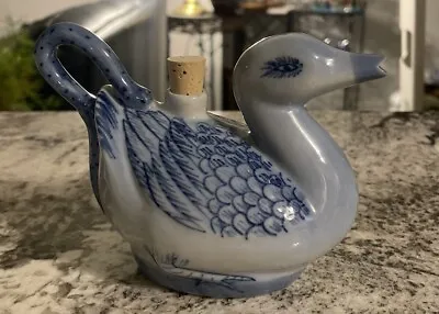 Vintage Late 80’s Small Monochromatic Blue Duck Shaped Pitcher/Jug 5.5x2” • $15