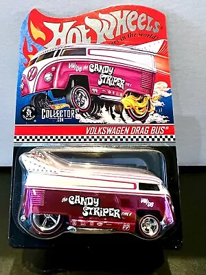 Hot Wheels Collectors RLC Volkswagen Drag Bus Candy Striper 1/64 VW Kombi Van • $239