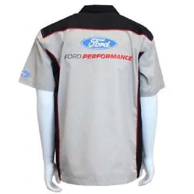 David Carey Ford Performance Pit Logo Cars Mechanic Button Down Work Shirt 48947 • $39.95
