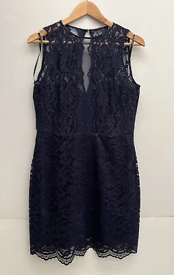 $29 • Buy Forever New Dress Navy Lace Size 14