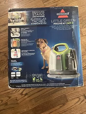 Bissell Little Green ProHeat Machine Portable Carpet & Upholstery Steam Used • $29