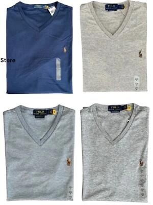 $32.95 • Buy Men Polo Ralph Lauren V NECK T Shirt Size S-4XLT Regula Big Tall STANDARD FIT
