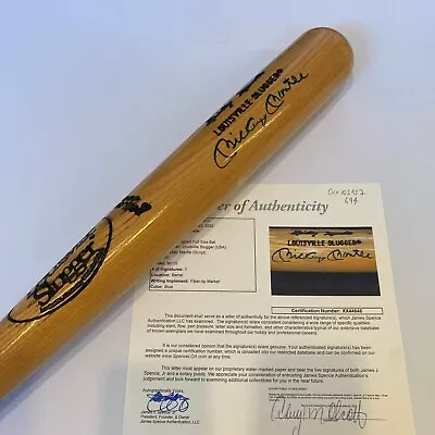 Mickey Mantle Signed Louisville Slugger Game Model Baseball Bat JSA COA • $4995