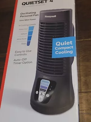 Honeywell QuietSet 4 Oscillating Personal Fan Slim Mini Tower New • $33.99