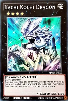 Kachi Kochi Dragon - MACR-ENSE1 - Super Rare - Limited Edition NM YuGiOh!  Maxim • $1.86