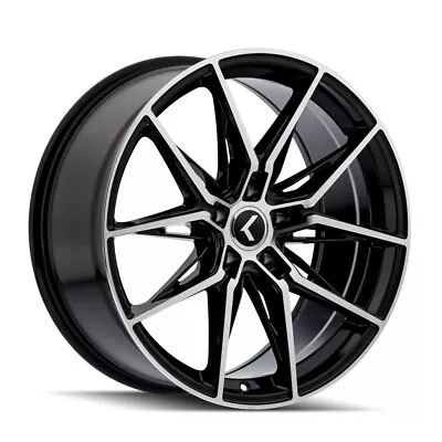 20x9 Kraze KR196 Evolve Black W/Machined Face Wheels 5x112 (35mm) Set Of 4 • $986