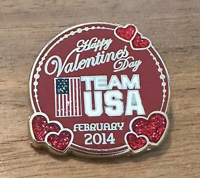 Sochi 2014 Valentine's Day Hearts USA National Olympic Committee NOC Olympic Pin • $7