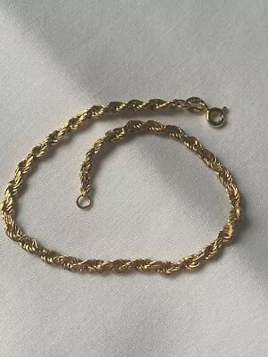 375 9k YELLOW GOLD Bracelet SCRAP OR WEAR - Italy • $77.84