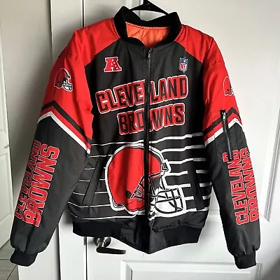 Vintage Style Cleveland Browns Puffer Bomber Small • $59