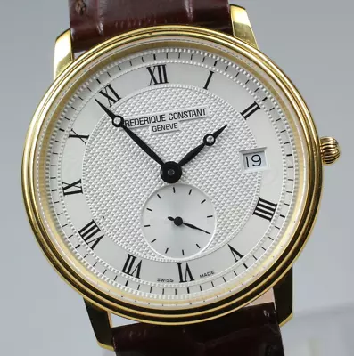 [N MINT] FREDERIQUE CONSTANT FC-245M4S5 Slimline Small Seconds Men's From JAPAN • $479.99