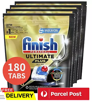 [180 Tabs] Finish Powerball Ultimate Plus All In 1 Dishwashing Tablets • $110