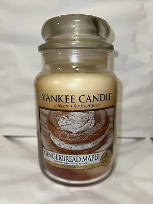 Yankee Candle Large Jar Gingerbread Maple 22oz 623g A Burners Dream • £32.95