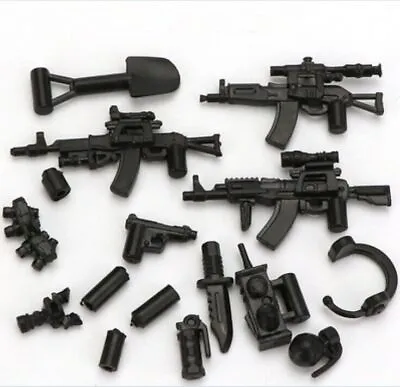 16+Pieces Army Guns Weapon Assembly Blocks Soldier Figure Accessories For Lego • $21.59