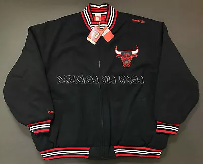 Mitchell & Ness Chicago Bulls Wool Jacket Reversible Black Red 2007 Nwt 60 4xl • $399.99