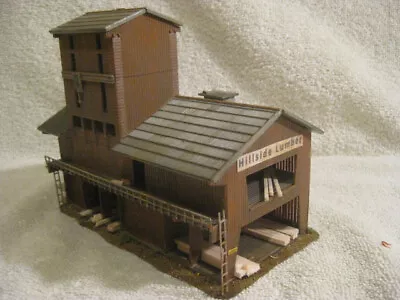 Pola N Lumber Mill Train Layout Building Assembled-landscaped-weathered-detailed • $19.95