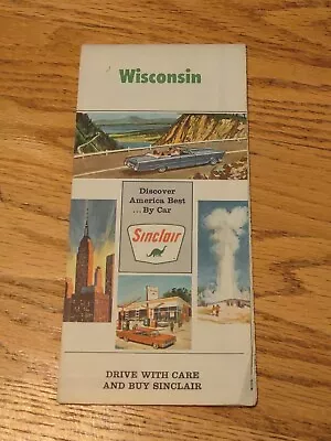 Vintage 1966 Michigan Sinclair Travel Road Map  PLEASE READ • $13.55