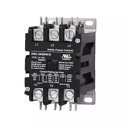 Controls 3 Pole 40 Amp Contactor 120V Coil DP Contactor HVAC Contactor • $40.91