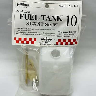 Sullivan 10oz RC Model Airplane Fuel Tank Slant Style SS-10 No 440 NEW • $10.79