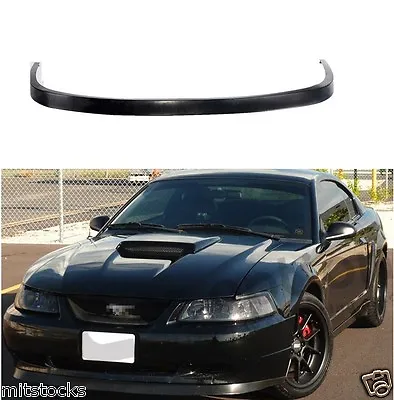 For 99-04 Ford Mustang Oe Style Pu Black Urethane Front Chin Bumper Lip Spoiler • $69.88