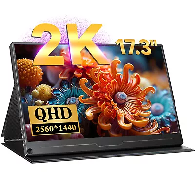 2K Portable Monitor USB C Monitor Gaming Monitor PC Screen Slim Bezel 100%sRGB • $229