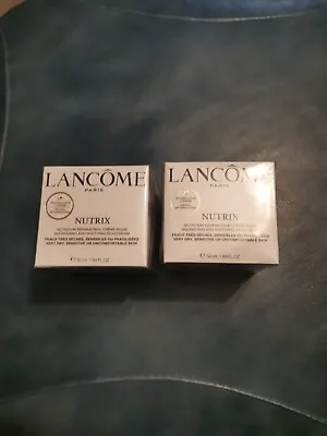 Lancome Nutrix Face Cream Nourishing And Soothing Rich 50ml Brand New And Genuin • £52.99