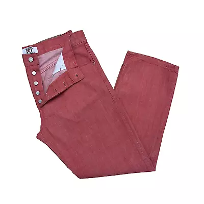 Vintage Levi's 501 Jeans Made In USA Mens 34x30 Button Fly Stone Washed 90s Red • $54.99