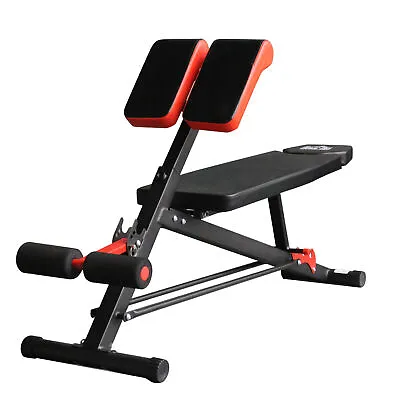 Adjustable Hyper Extension Bench Dumbbell Weight Ab Multifunction Workout Press • $93.59