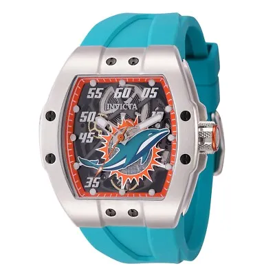 Invicta NFL Miami Dolphins Automatic Men's Watch - 44mm Green 45061 NEW • $259.69