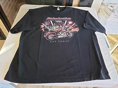 Pre-owned Vintage H-D Cafe Brand  Harley-Davidson Cafe LAS VEGAS  T-shirt In 3XL • $19.99