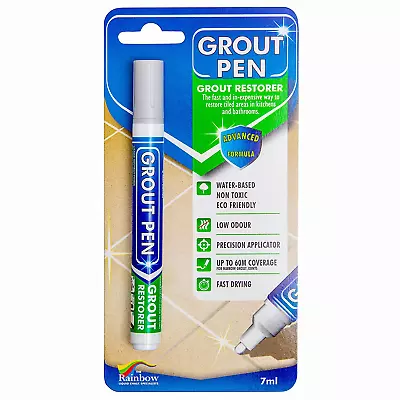 Grout Pen Light Grey Tile Paint Marker Waterproof Grout Paint Tile Grout Coloran • $23.33