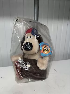 1989 WALLACE AND GROMIT School Boy Gormit Dog With School Bag 11  Plush Soft Toy • £9.99