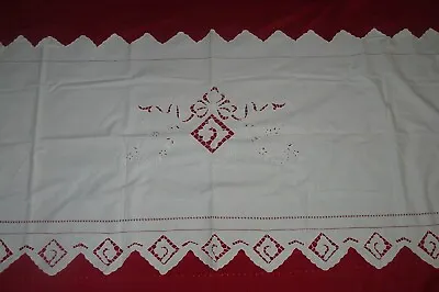 Ophelia's World Michele Durkson Clise Peking Handicrafts Cutwork Tablecloth NEW • $14.97
