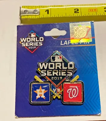 2019 Houston Astros Washington Nationals World Series MLB Lapel Pin New $0 Ship • $12.50