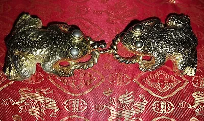 MIMI DI N FROG Belt BUCKLE Vintage Two Piece Gold Tone ✨️ 1972 - 2 Piece • $15.99