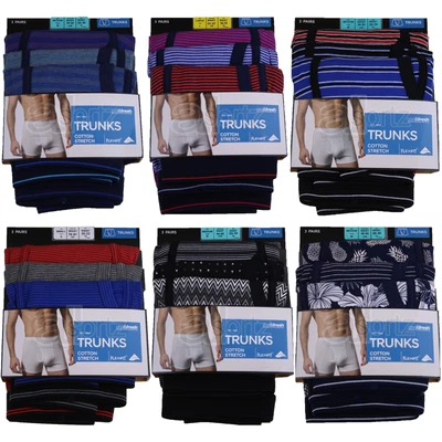 £14.50 • Buy Mens 3 Pack Trunks M S Cool Fresh Cotton Rich Boxer Shorts Keyhole Fly UK Size