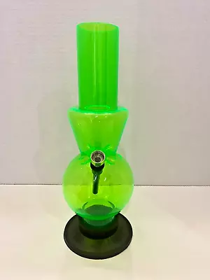 12 INCH Green Acrylic Ice Catcher TOUGH BONG Water Pipe Hookah | *USA* Shipping • £24.10