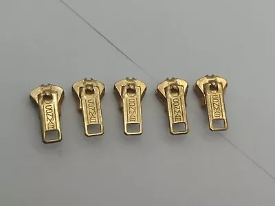Vintage Lot Of 5 Conmar Brass Color Zipper Pull Pulls Tab Puller LOOK READ 02 • $16.99