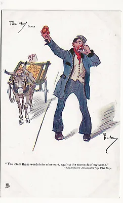 £5.99 • Buy Tuck Postcard Phil May Series 1772 - Fruit Seller Donkey Shakespeare