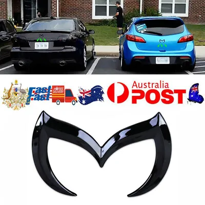 3D Black Bat Car Rear Tail Evil M Emblem Badge Sticker Decals Fit For Mazda AU • $12.22