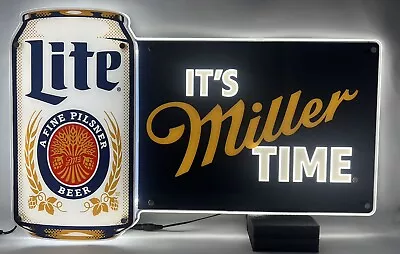 Miller Lite Beer “ It’s Miller Time” LED Lighted Sign - NIB • $199.99